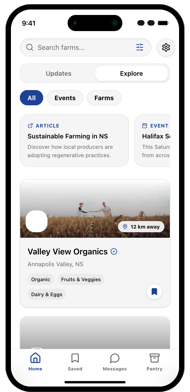 Explore Feed Mockup